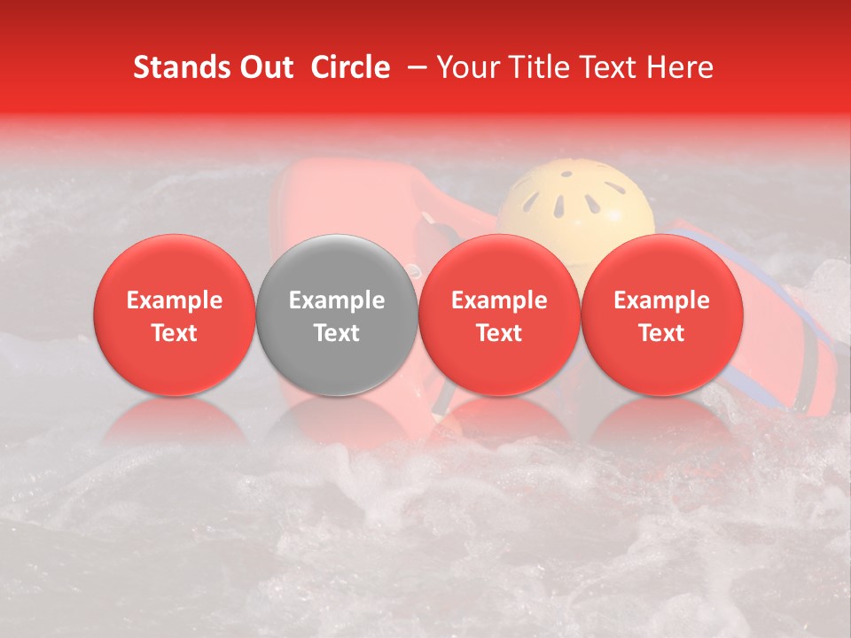 Hydrospeed On A River Soca, Slovenia PowerPoint Template