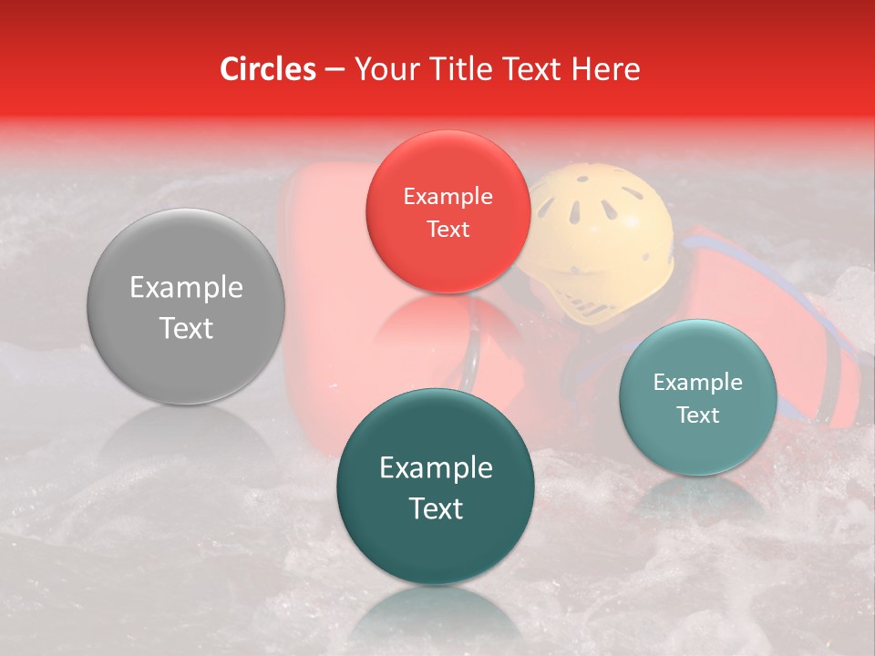 Hydrospeed On A River Soca, Slovenia PowerPoint Template