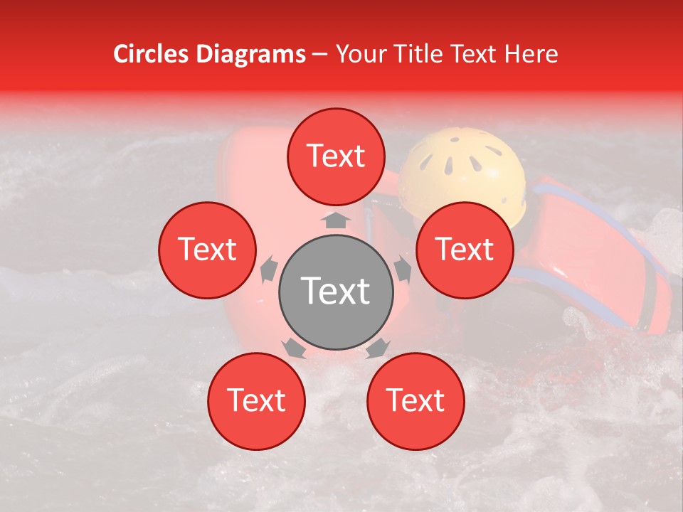 Hydrospeed On A River Soca, Slovenia PowerPoint Template