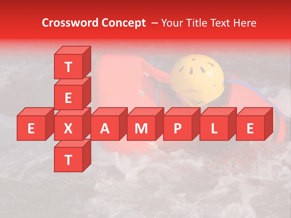 Hydrospeed On A River Soca, Slovenia PowerPoint Template