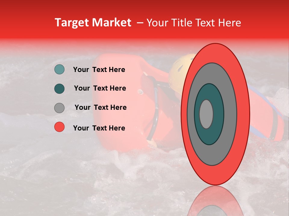 Hydrospeed On A River Soca, Slovenia PowerPoint Template