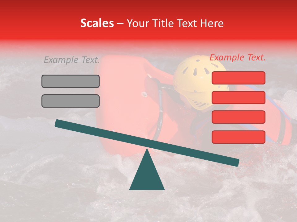 Hydrospeed On A River Soca, Slovenia PowerPoint Template