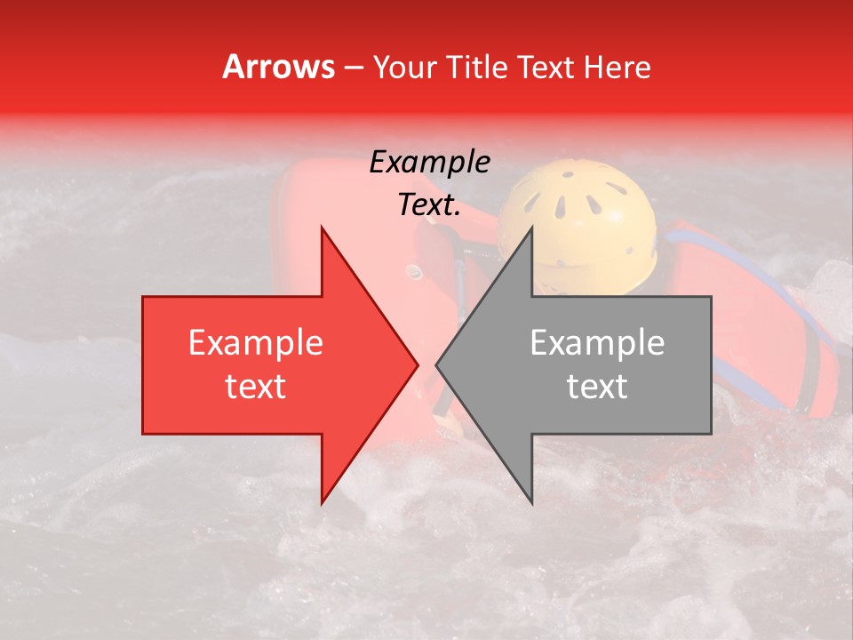 Hydrospeed On A River Soca, Slovenia PowerPoint Template