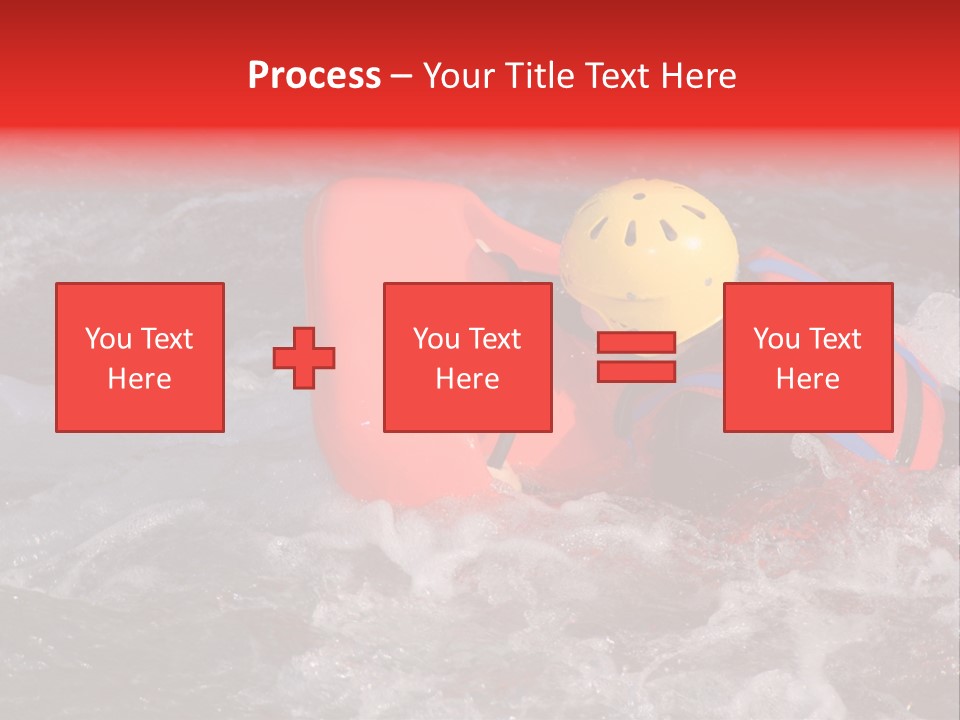 Hydrospeed On A River Soca, Slovenia PowerPoint Template