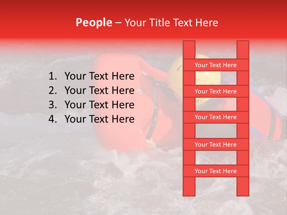 Hydrospeed On A River Soca, Slovenia PowerPoint Template