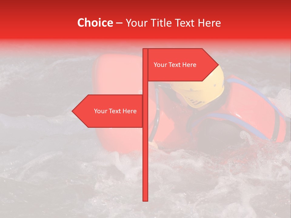 Hydrospeed On A River Soca, Slovenia PowerPoint Template