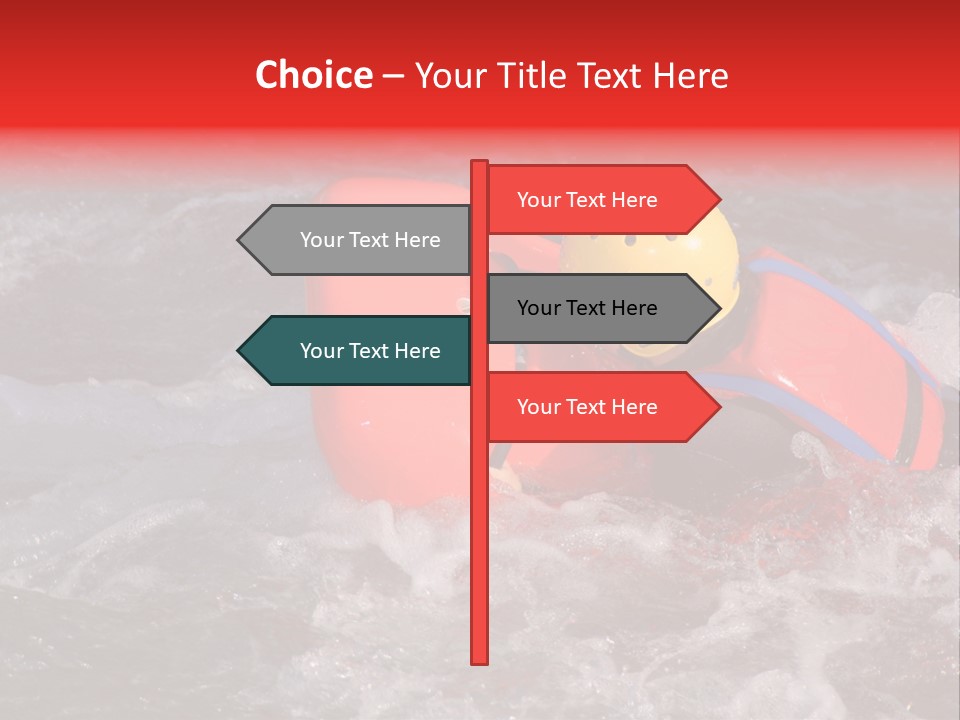 Hydrospeed On A River Soca, Slovenia PowerPoint Template