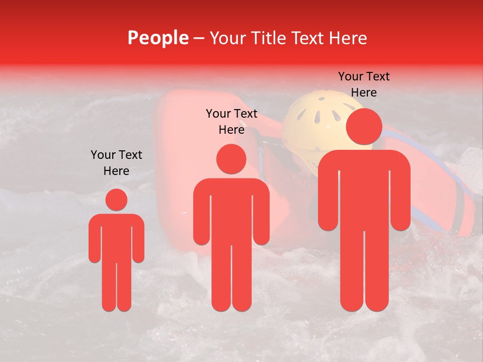 Hydrospeed On A River Soca, Slovenia PowerPoint Template