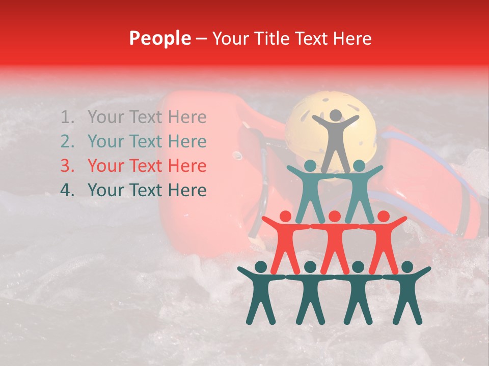 Hydrospeed On A River Soca, Slovenia PowerPoint Template