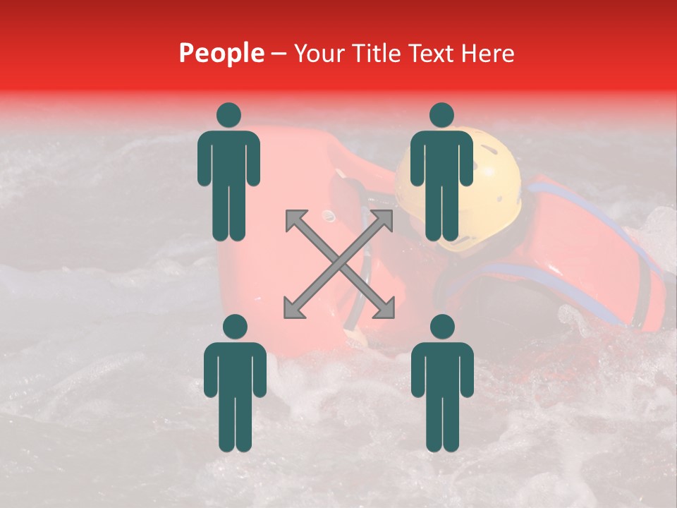 Hydrospeed On A River Soca, Slovenia PowerPoint Template