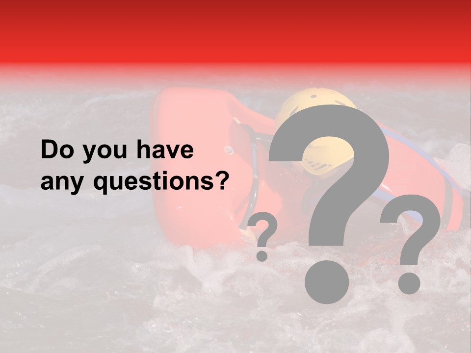 Hydrospeed On A River Soca, Slovenia PowerPoint Template