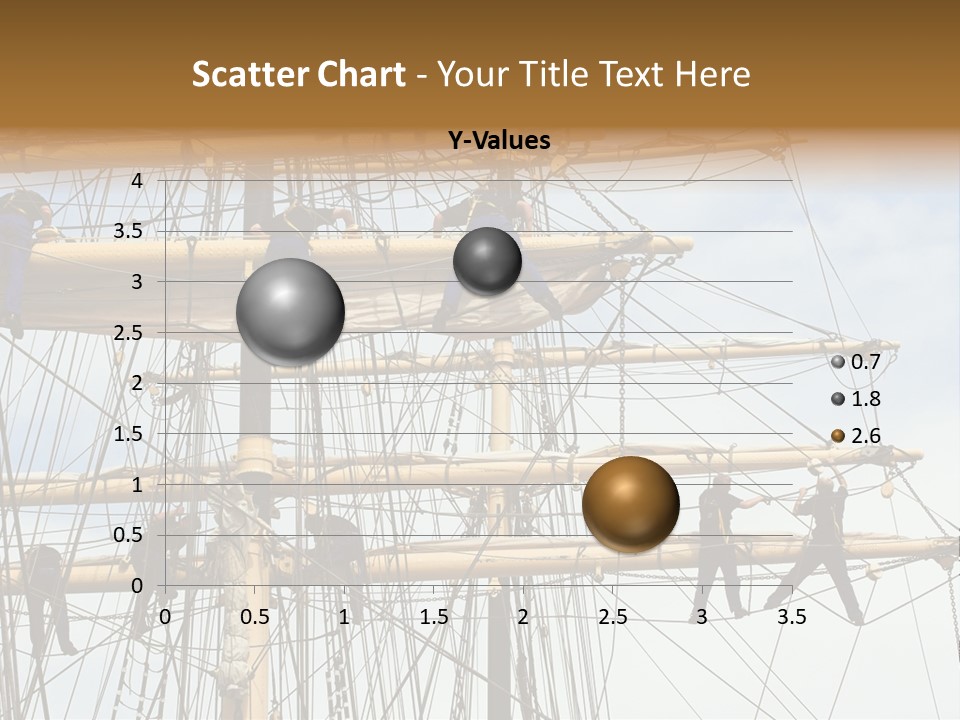 Sailors In The Mast Of An Ancient Teaching Ship, During The Tall Ships Race In Antwerp In 2006 PowerPoint Template