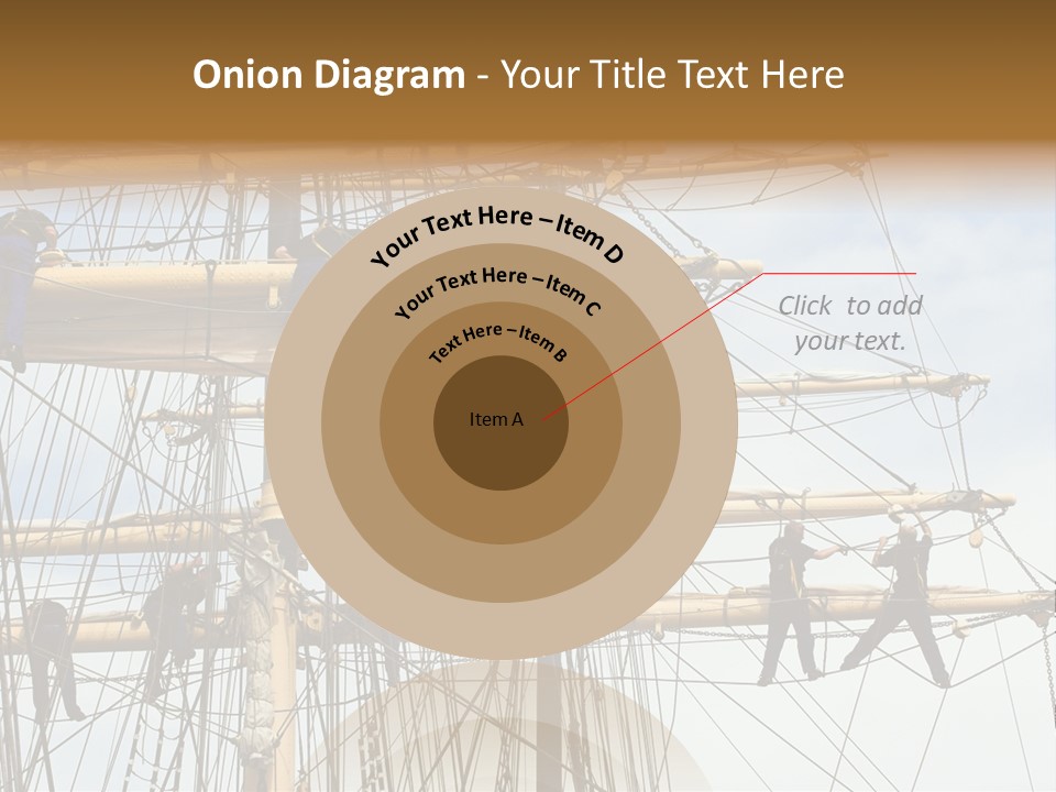 Sailors In The Mast Of An Ancient Teaching Ship, During The Tall Ships Race In Antwerp In 2006 PowerPoint Template