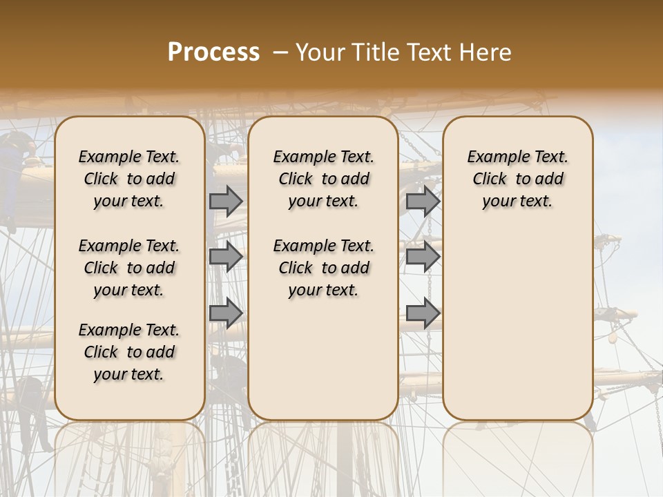 Sailors In The Mast Of An Ancient Teaching Ship, During The Tall Ships Race In Antwerp In 2006 PowerPoint Template