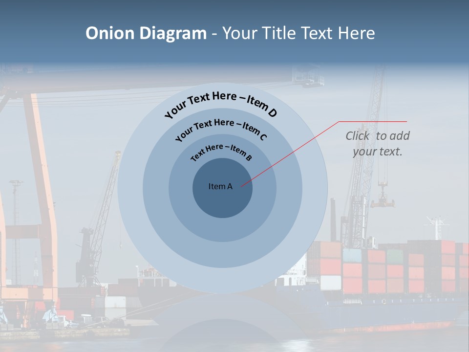 Container Ship Being Unloaded At Antwerp World Harbor (All Brand Names And Logos Have Been Removed) PowerPoint Template