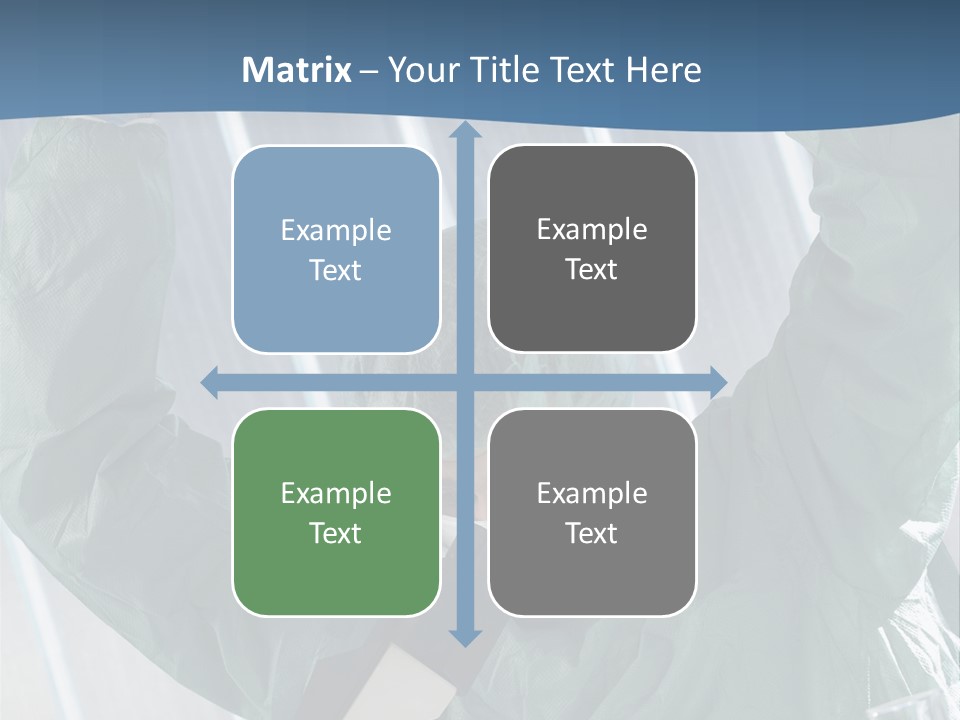 Scientist Working In Laboratory, Chemistry Related Or Medical Design PowerPoint Template