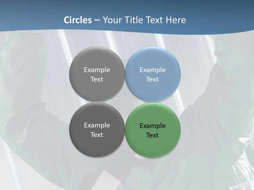 Scientist Working In Laboratory, Chemistry Related Or Medical Design PowerPoint Template