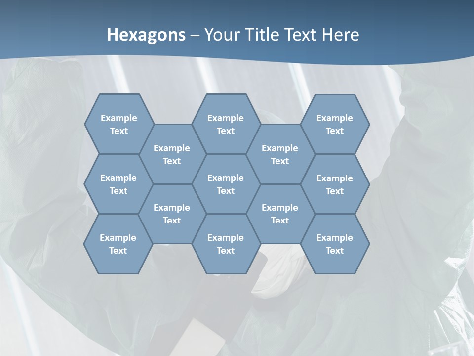 Scientist Working In Laboratory, Chemistry Related Or Medical Design PowerPoint Template