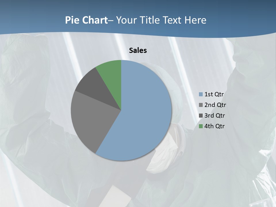 Scientist Working In Laboratory, Chemistry Related Or Medical Design PowerPoint Template