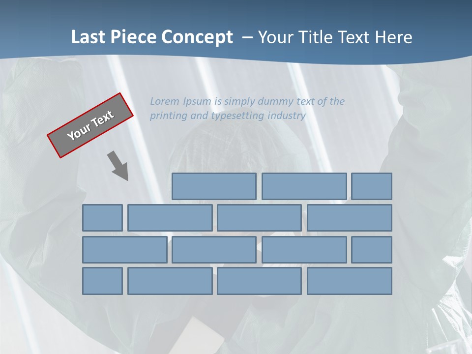 Scientist Working In Laboratory, Chemistry Related Or Medical Design PowerPoint Template
