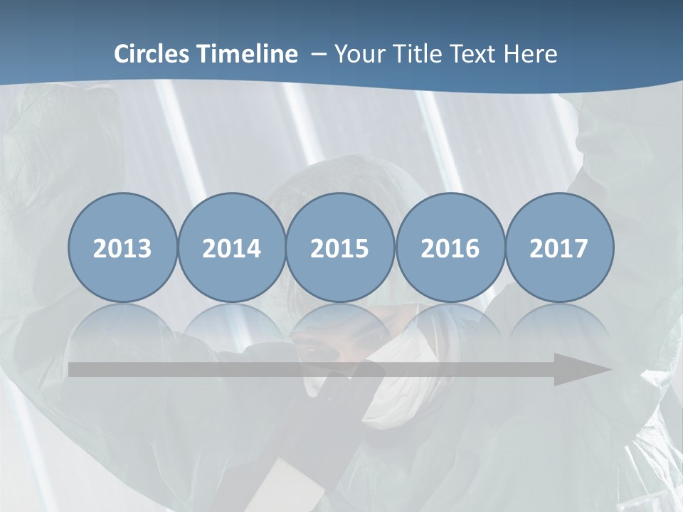 Scientist Working In Laboratory, Chemistry Related Or Medical Design PowerPoint Template