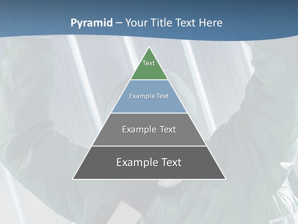 Scientist Working In Laboratory, Chemistry Related Or Medical Design PowerPoint Template