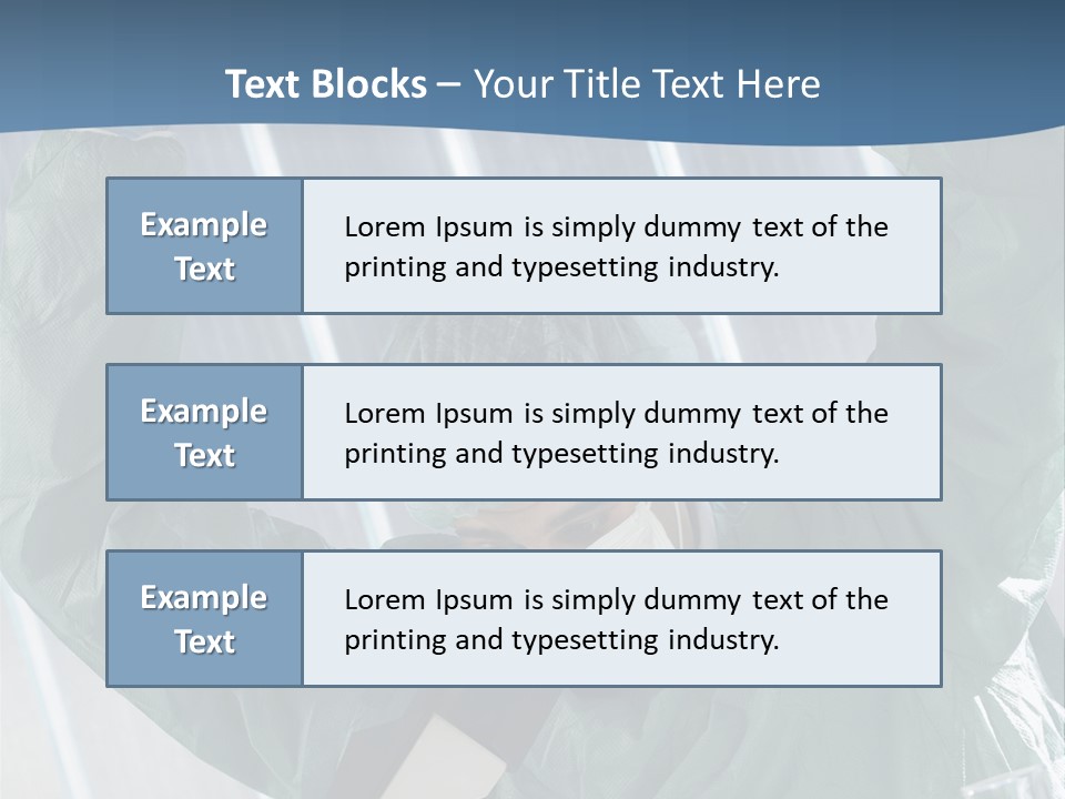 Scientist Working In Laboratory, Chemistry Related Or Medical Design PowerPoint Template