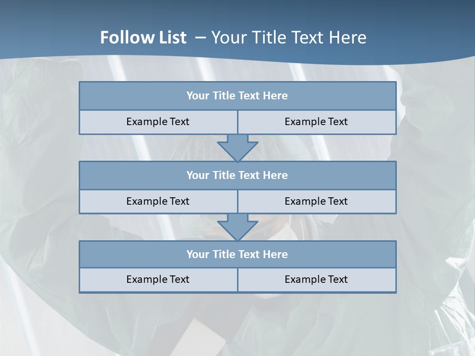 Scientist Working In Laboratory, Chemistry Related Or Medical Design PowerPoint Template