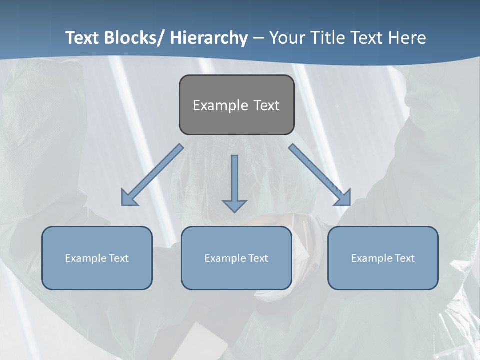 Scientist Working In Laboratory, Chemistry Related Or Medical Design PowerPoint Template