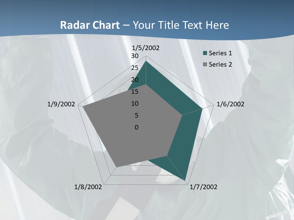 Scientist Working In Laboratory, Chemistry Related Or Medical Design PowerPoint Template