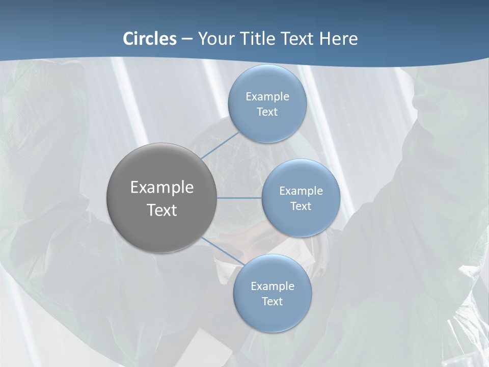 Scientist Working In Laboratory, Chemistry Related Or Medical Design PowerPoint Template