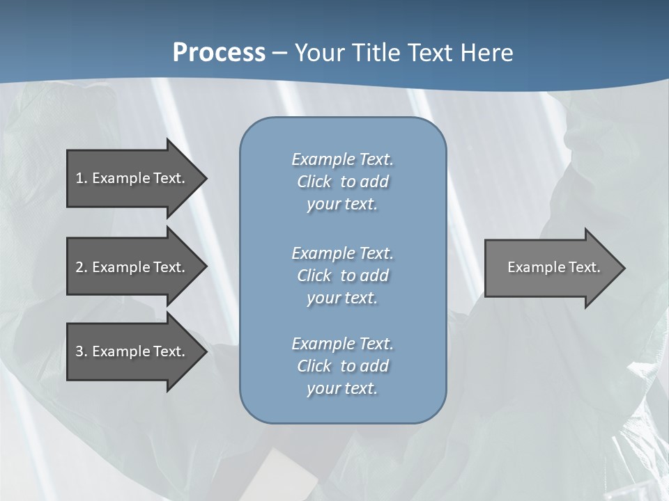 Scientist Working In Laboratory, Chemistry Related Or Medical Design PowerPoint Template