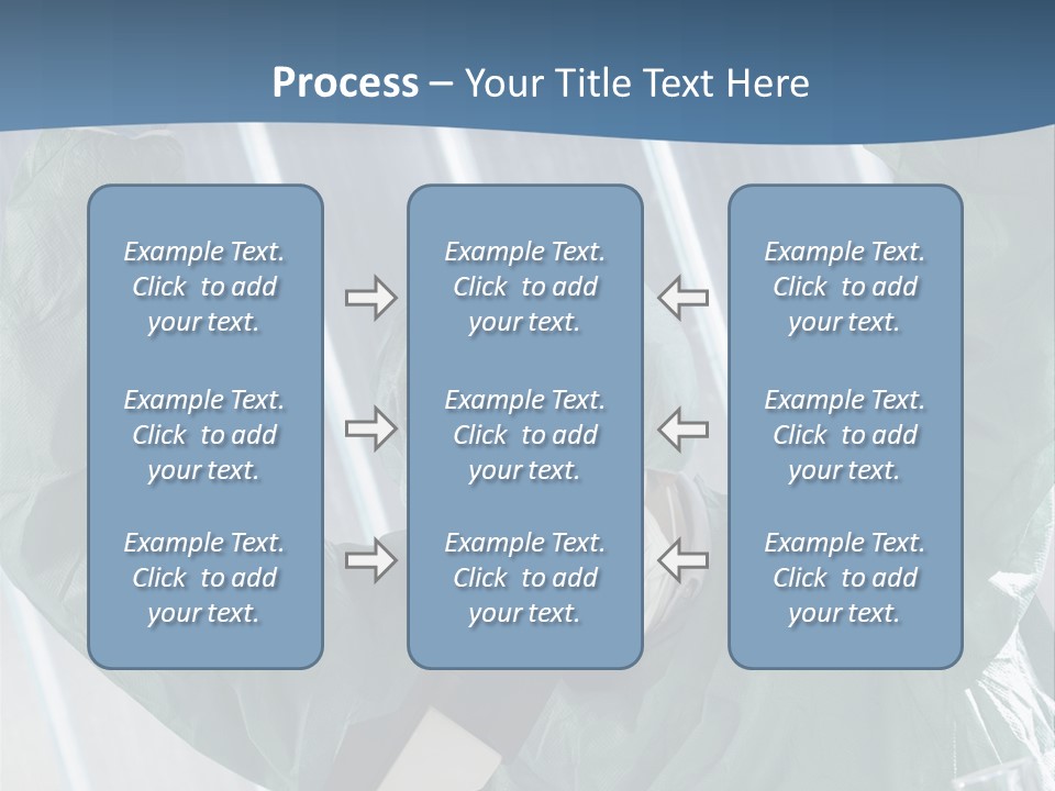 Scientist Working In Laboratory, Chemistry Related Or Medical Design PowerPoint Template