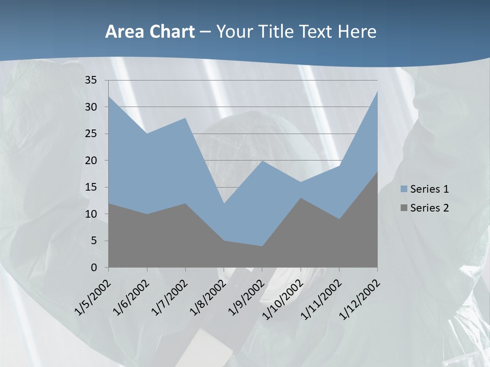 Scientist Working In Laboratory, Chemistry Related Or Medical Design PowerPoint Template