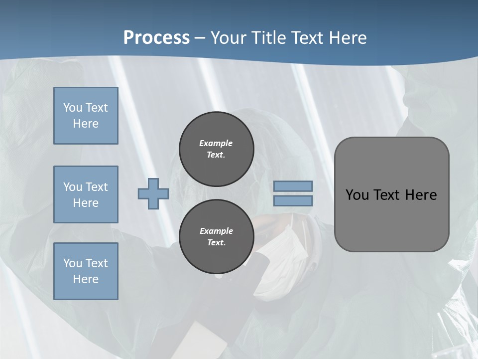 Scientist Working In Laboratory, Chemistry Related Or Medical Design PowerPoint Template