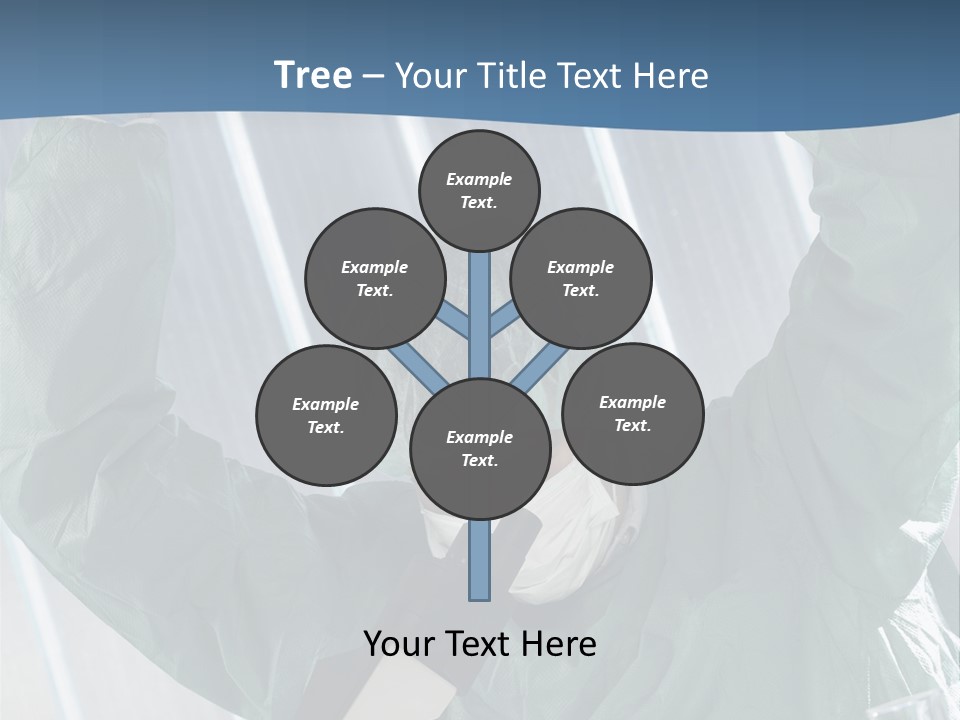Scientist Working In Laboratory, Chemistry Related Or Medical Design PowerPoint Template