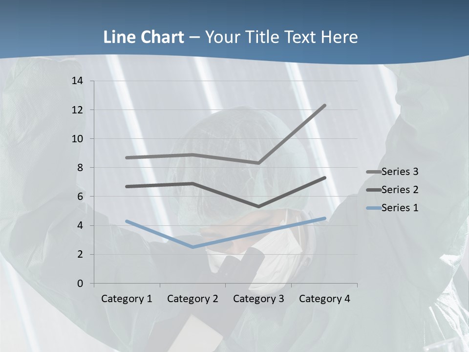 Scientist Working In Laboratory, Chemistry Related Or Medical Design PowerPoint Template