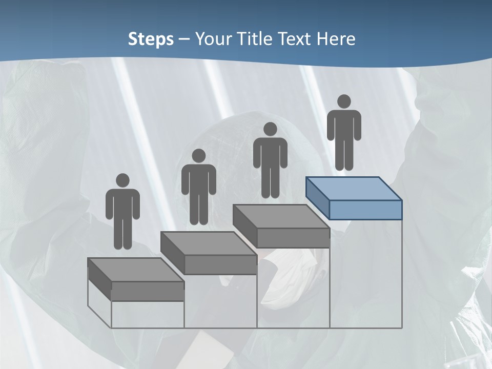 Scientist Working In Laboratory, Chemistry Related Or Medical Design PowerPoint Template