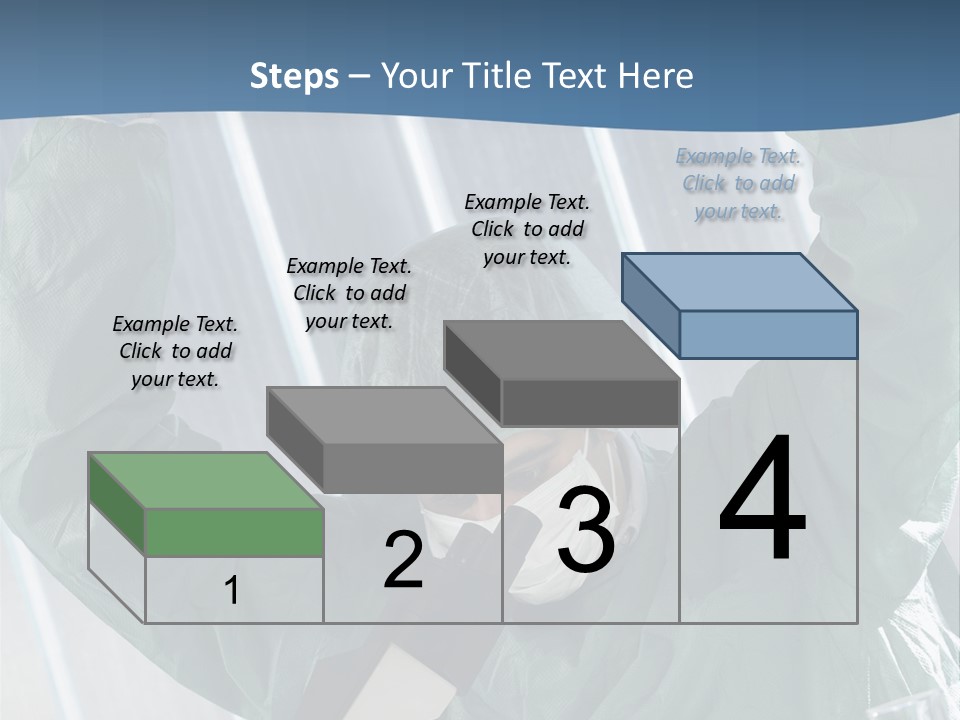 Scientist Working In Laboratory, Chemistry Related Or Medical Design PowerPoint Template