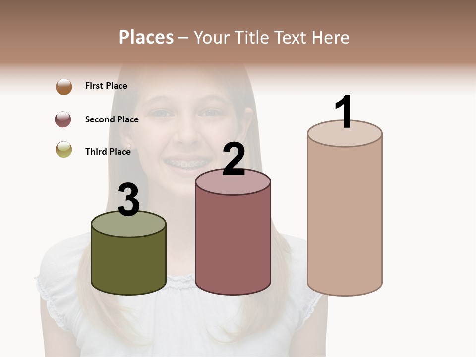 Cute Blonde PowerPoint Template