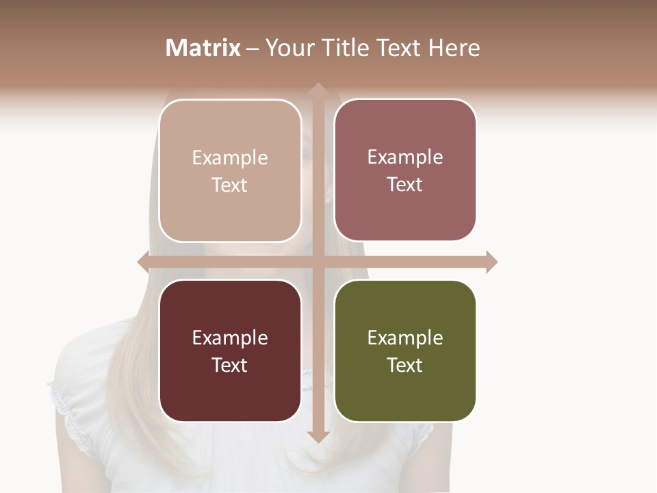 Cute Blonde PowerPoint Template