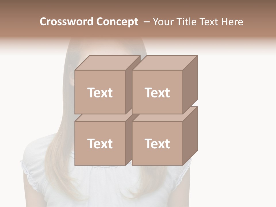 Cute Blonde PowerPoint Template