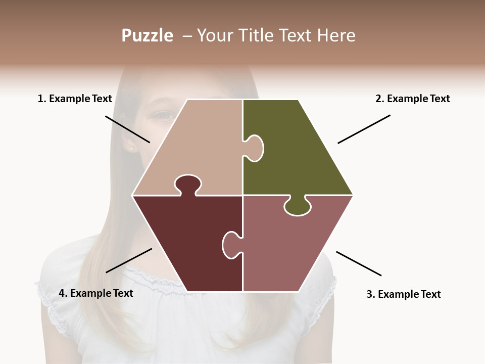 Cute Blonde PowerPoint Template