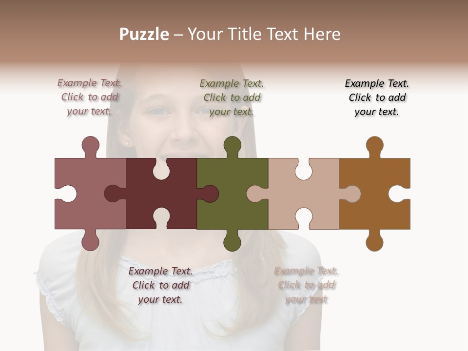 Cute Blonde PowerPoint Template