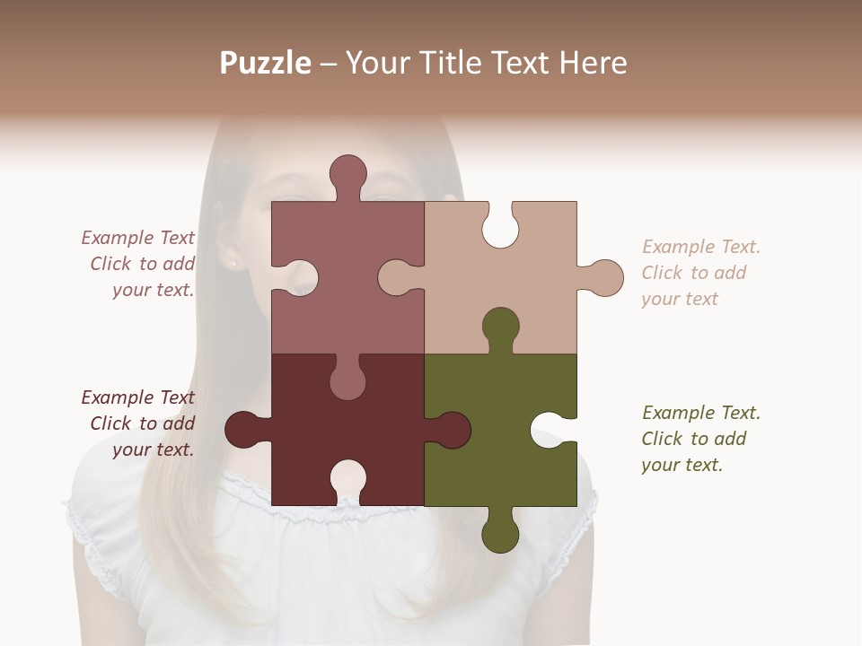 Cute Blonde PowerPoint Template
