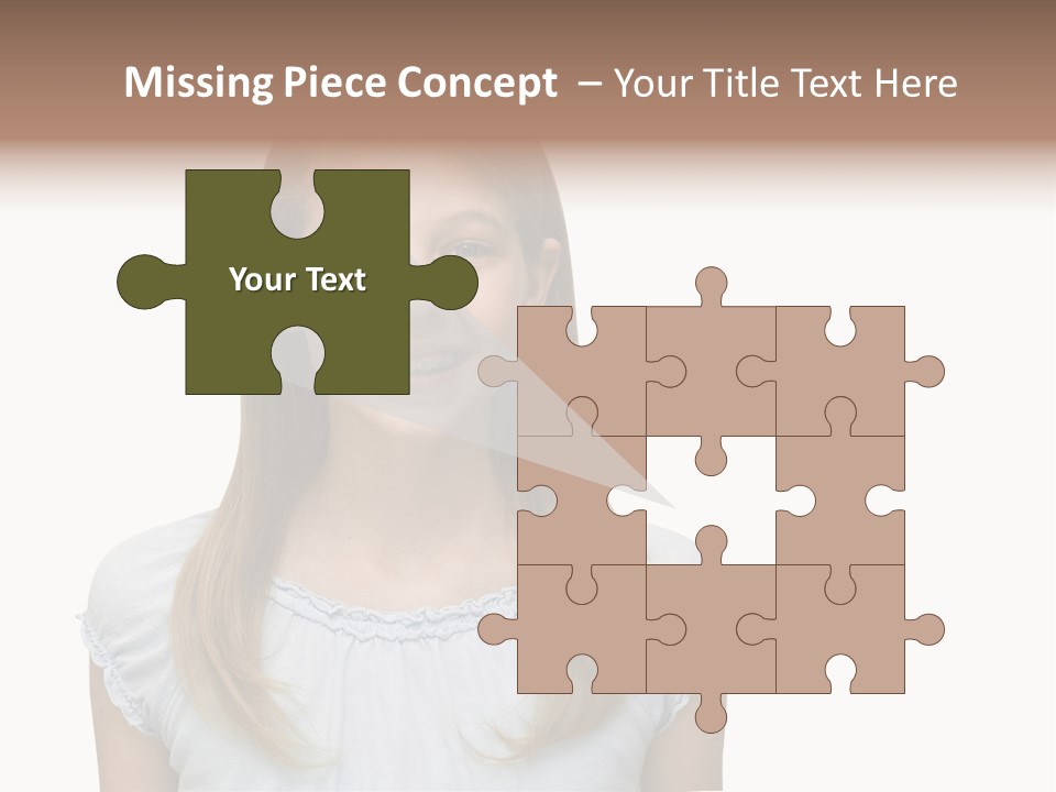 Cute Blonde PowerPoint Template