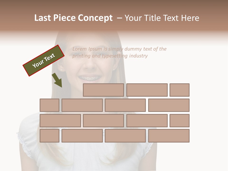 Cute Blonde PowerPoint Template