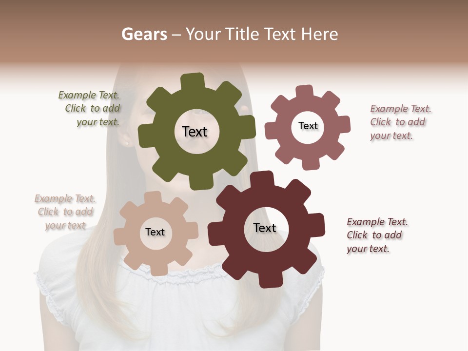 Cute Blonde PowerPoint Template