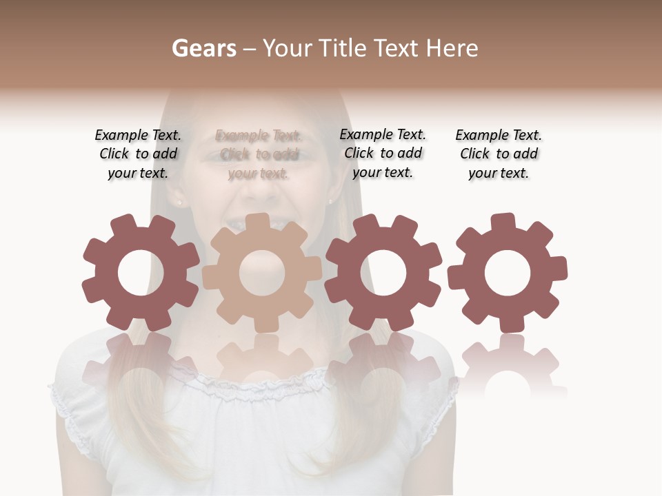 Cute Blonde PowerPoint Template