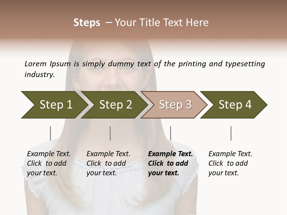 Cute Blonde PowerPoint Template